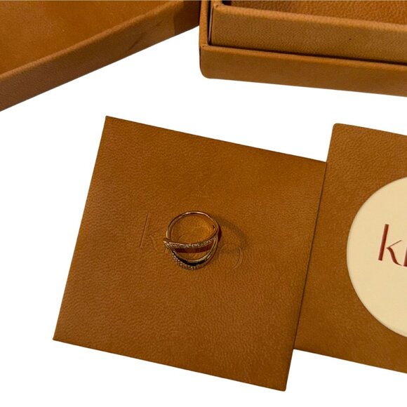 KLOTO Apex Ring 18K Gold Diamonds $3250 NEW Sz 5 - Picture 6 of 13